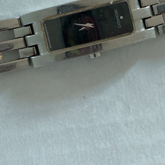 Vintage Movado Diamond Ladies Stainless Steel Esperanza Watch - Picture 10 of 16